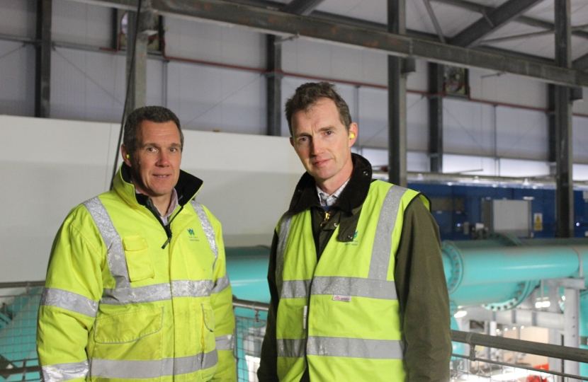 David with Gary Sanford, Production Asset Engineer, at Court Farm