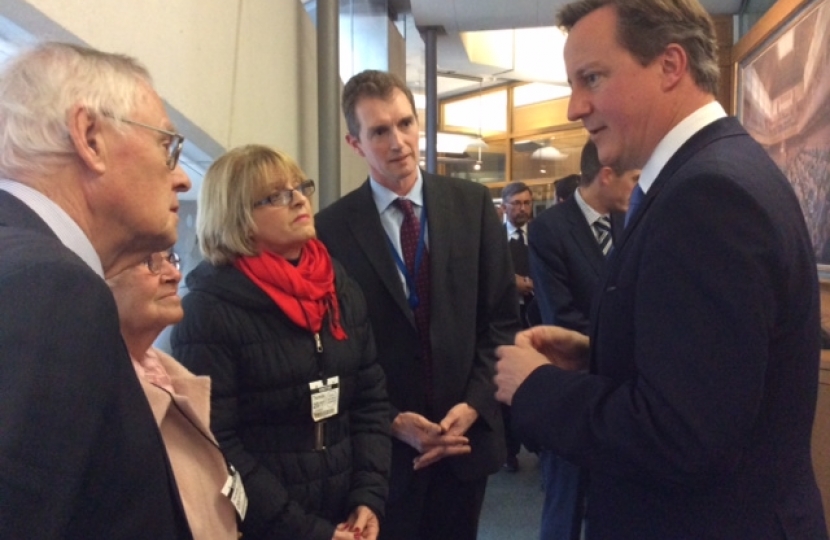 David, Ann and Allan Wilkinson and Julie McGowan meet the Prime Minister