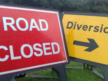 The A465 will be closed over the weekend between Gilwern and Brynmawr